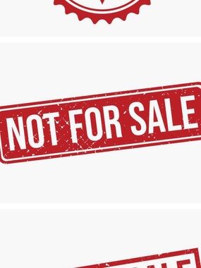 NOT FOR SALE